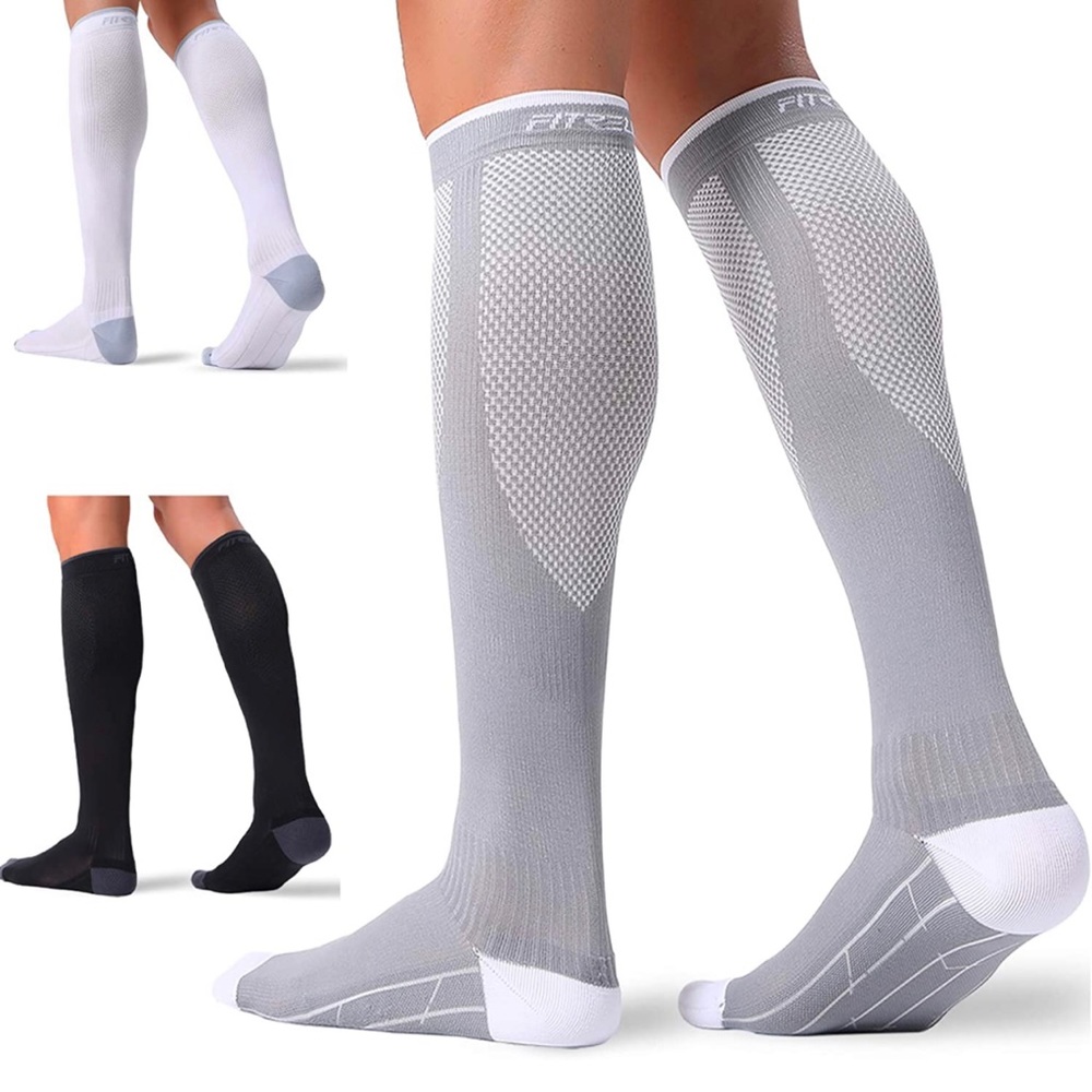 3 Pairs Compression Socks for Women and Men 20-30mmHg-Circulation Support Socks